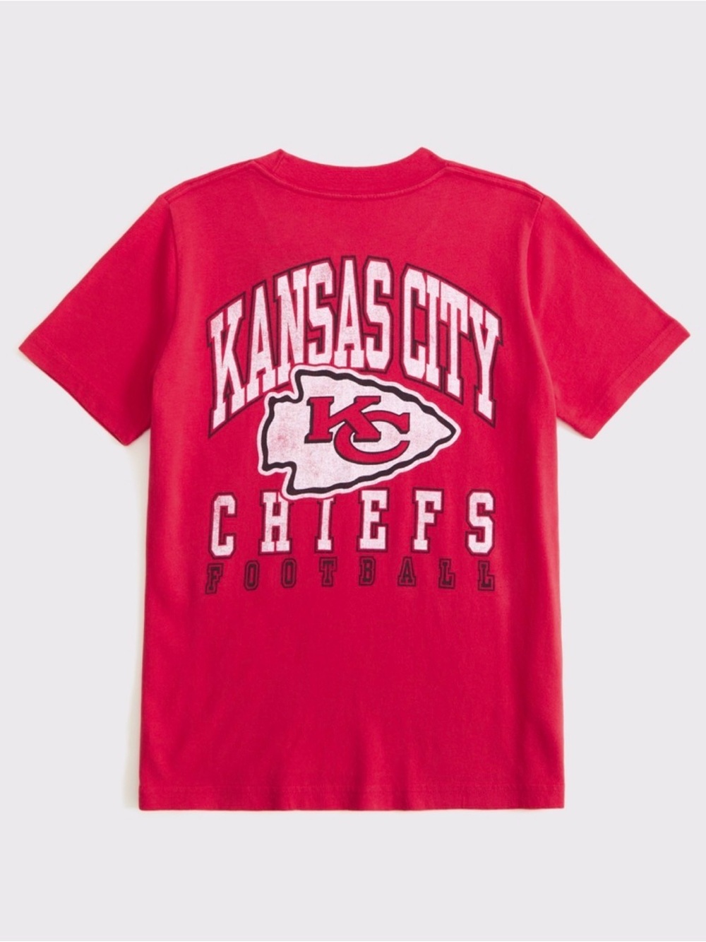 Abercrombie Kids Red Kansas City Chiefs Graphic Tee Shirt size 15/16NWT